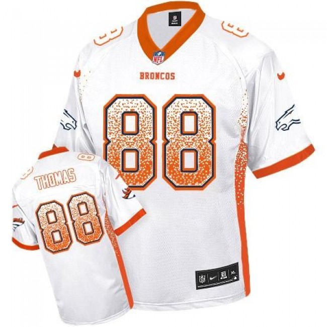 Denver Broncos #88 Demaryius Thomas White Youth Stitched NFL Elite Drift Fashion Jersey