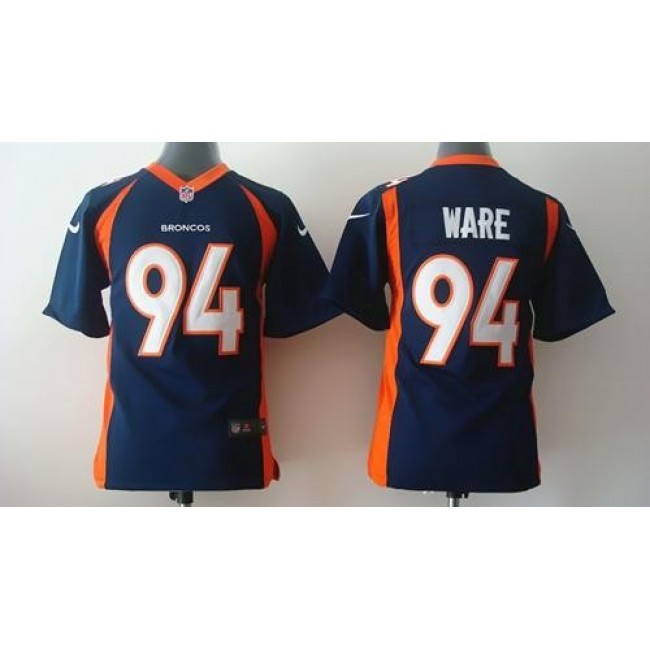 Denver Broncos #94 DeMarcus Ware Blue Alternate Youth Stitched NFL New Elite Jersey
