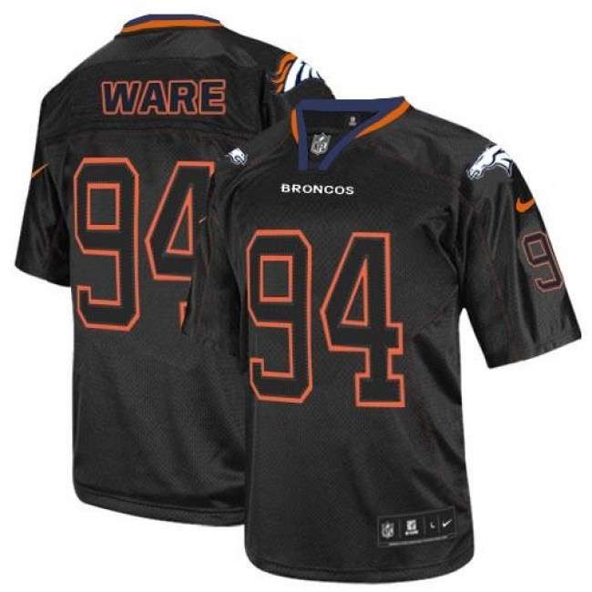 Nike Broncos #94 DeMarcus Ware Lights Out Black Men's Stitched NFL Elite Jersey
