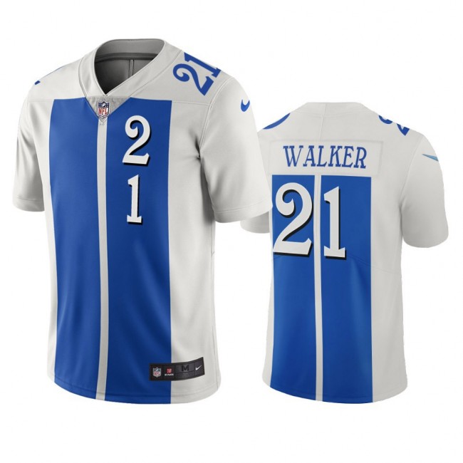 Detroit Lions #21 Tracy Walker White Blue Vapor Limited City Edition NFL Jersey