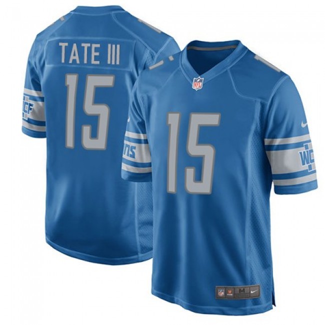 Detroit Lions #15 Golden Tate III Light Blue Team Color Youth Stitched NFL Elite Jersey