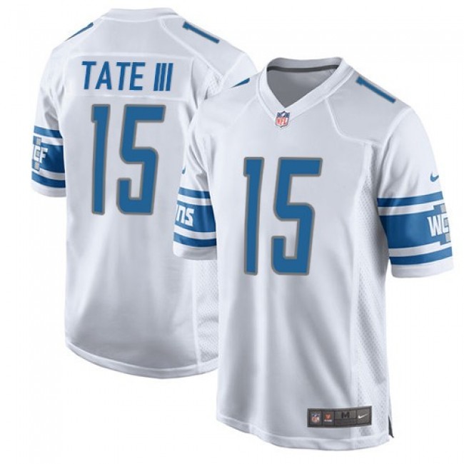 Detroit Lions #15 Golden Tate III White Youth Stitched NFL Elite Jersey