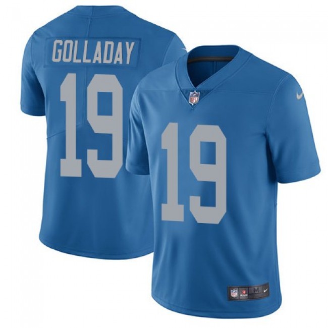 Detroit Lions #19 Kenny Golladay Blue Throwback Youth Stitched NFL Vapor Untouchable Limited Jersey