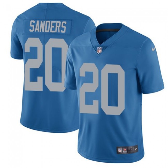 Detroit Lions #20 Barry Sanders Blue Throwback Youth Stitched NFL Vapor Untouchable Limited Jersey