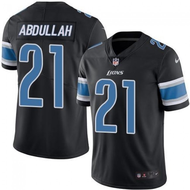 Detroit Lions #21 Ameer Abdullah Black Youth Stitched NFL Limited Rush Jersey