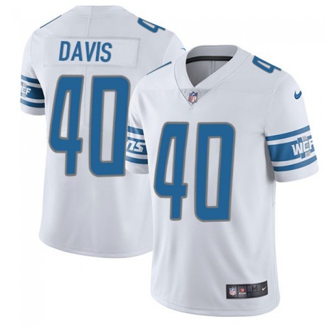 Detroit Lions #40 Jarrad Davis White Youth Stitched NFL Vapor Untouchable Limited Jersey