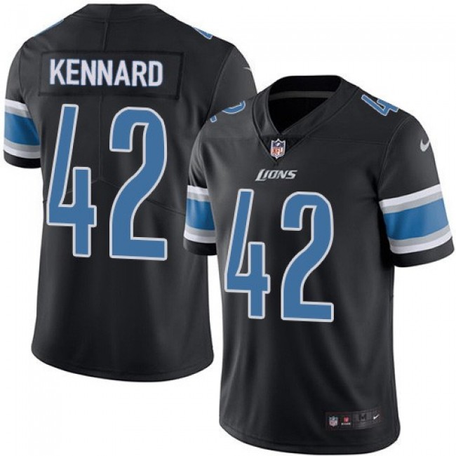 Nike Lions #42 Devon Kennard Black Men's Stitched NFL Limited Rush Jersey