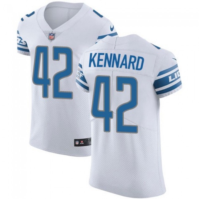Nike Lions #42 Devon Kennard White Men's Stitched NFL Vapor Untouchable Elite Jersey