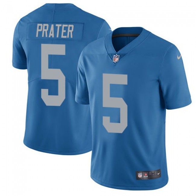 Detroit Lions #5 Matt Prater Blue Throwback Youth Stitched NFL Vapor Untouchable Limited Jersey