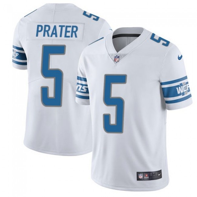 Detroit Lions #5 Matt Prater White Youth Stitched NFL Vapor Untouchable Limited Jersey