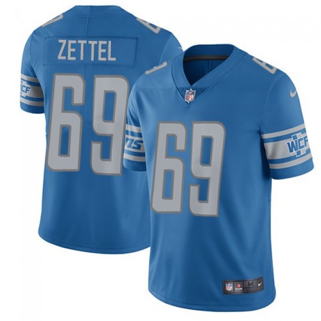 Detroit Lions #69 Anthony Zettel Light Blue Team Color Youth Stitched NFL Vapor Untouchable Limited Jersey