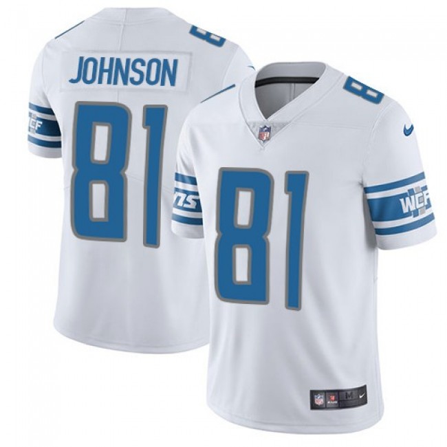 Detroit Lions #81 Calvin Johnson White Youth Stitched NFL Vapor Untouchable Limited Jersey