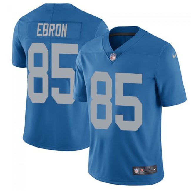Detroit Lions #85 Eric Ebron Blue Throwback Youth Stitched NFL Vapor Untouchable Limited Jersey