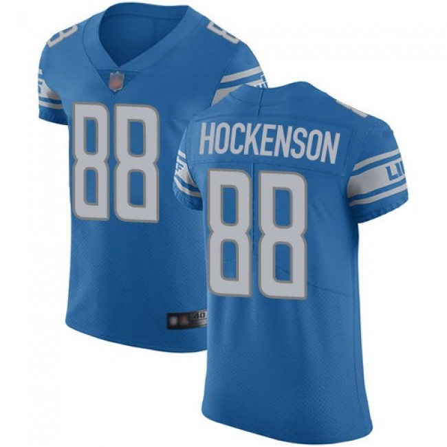 Nike Lions #88 T.J. Hockenson Blue Team Color Men's Stitched NFL Vapor Untouchable Elite Jersey