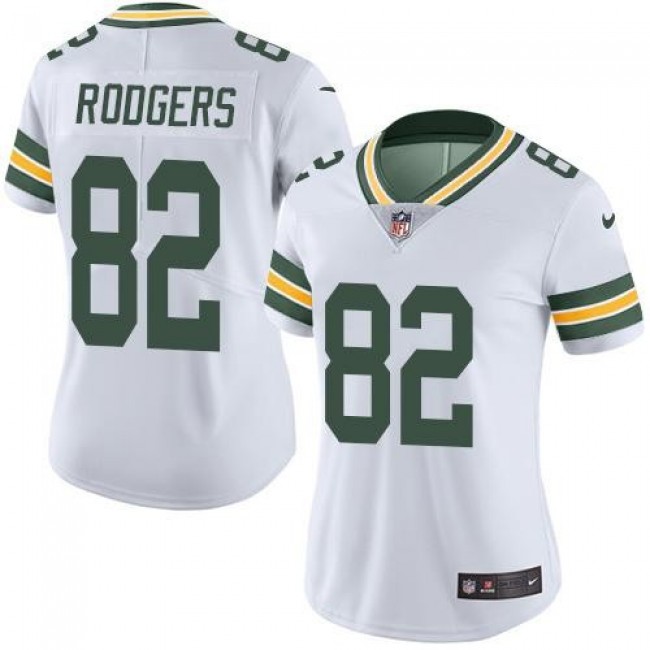 Women's Packers #82 Richard Rodgers White Stitched NFL Vapor Untouchable Limited Jersey