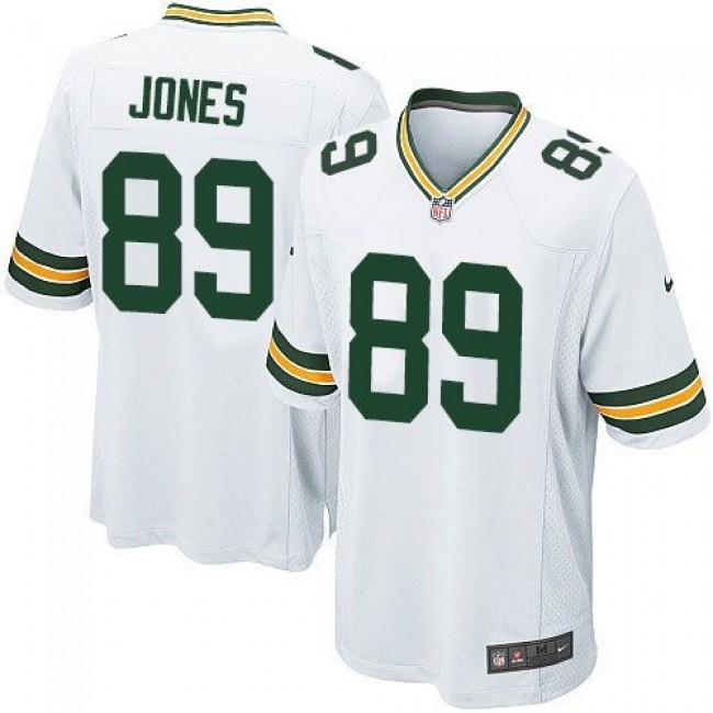 Green Bay Packers #89 James Jones White Youth Stitched NFL Elite Jersey