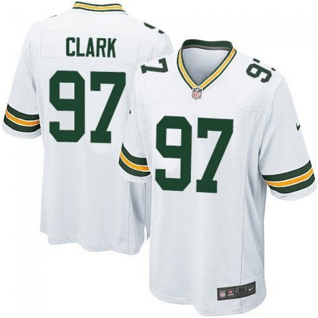 Green Bay Packers #97 Kenny Clark White Youth Stitched NFL Elite Jersey