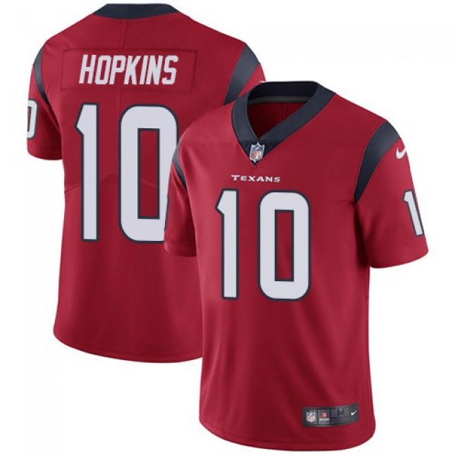 Houston Texans #10 DeAndre Hopkins Red Alternate Youth Stitched NFL Vapor Untouchable Limited Jersey