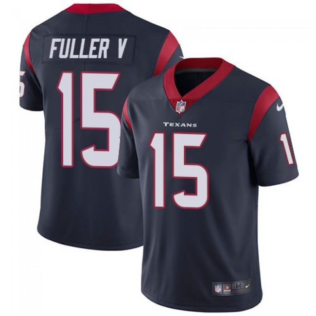 Houston Texans #15 Will Fuller V Navy Blue Team Color Youth Stitched NFL Vapor Untouchable Limited Jersey