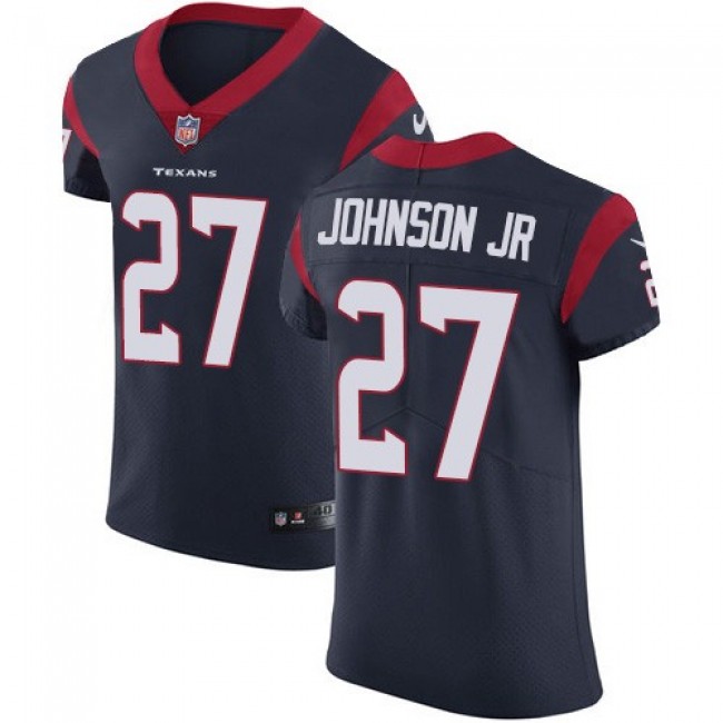 Nike Texans #27 Duke Johnson Jr Navy Blue Team Color Men's Stitched NFL Vapor Untouchable Elite Jersey