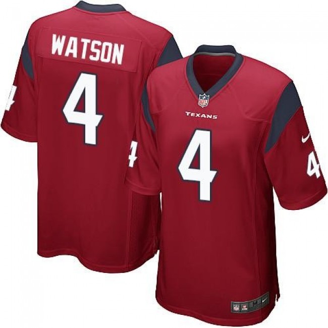 Houston Texans #4 Deshaun Watson Red Alternate Youth Stitched NFL Elite Jersey