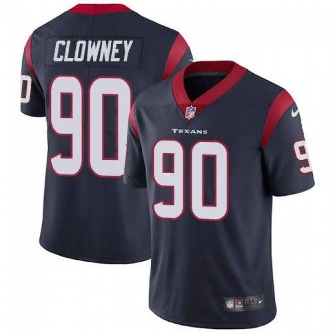 Houston Texans #90 Jadeveon Clowney Navy Blue Team Color Youth Stitched NFL Vapor Untouchable Limited Jersey
