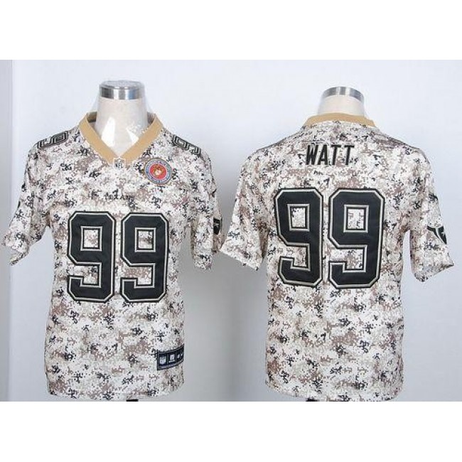 Nike Texans #99 J.J. Watt Camo USMC Men's Stitched NFL Elite Jersey