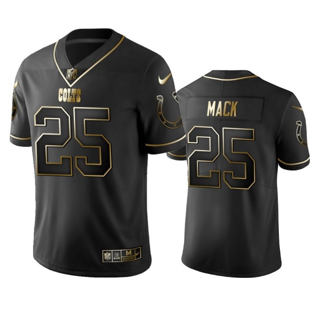 Colts #25 Marlon Mack Men's Stitched NFL Vapor Untouchable Limited Black Golden Jersey
