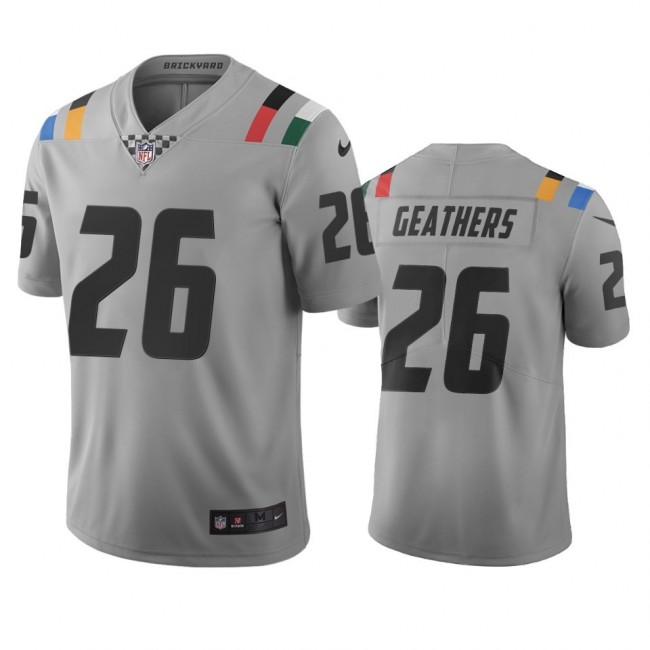 Indianapolis Colts #26 Clayton Geathers Gray Vapor Limited City Edition NFL Jersey