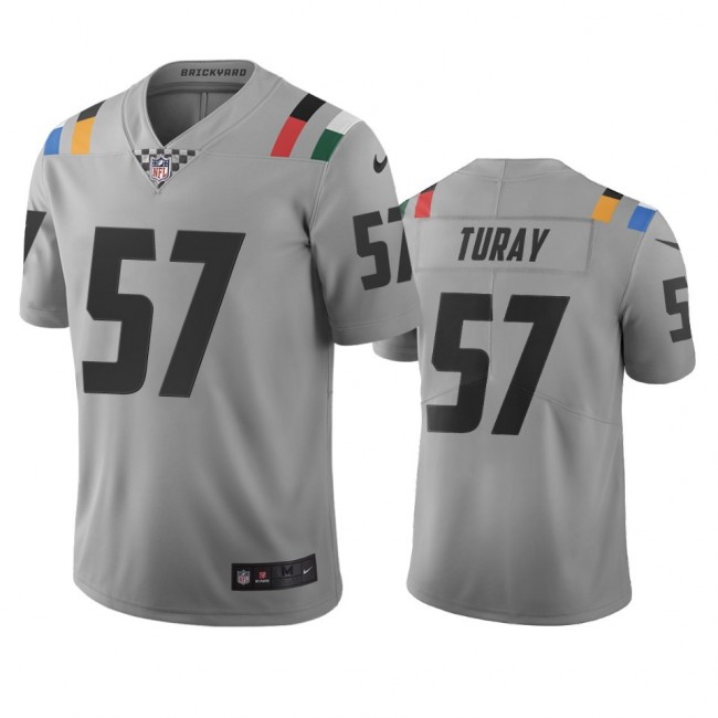 Indianapolis Colts #57 Kemoko Turay Gray Vapor Limited City Edition NFL Jersey
