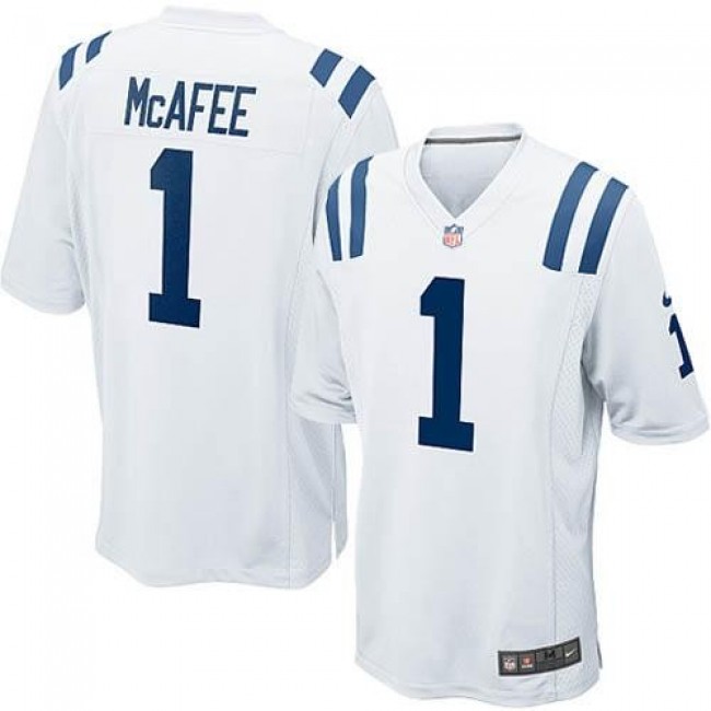 Indianapolis Colts #1 Pat McAfee White Youth Stitched NFL Elite Jersey