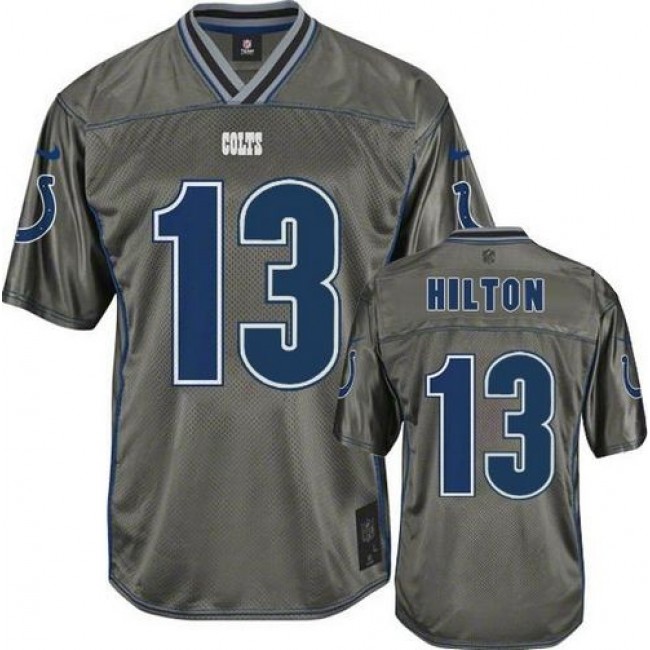 Indianapolis Colts #13 T.Y. Hilton Grey Youth Stitched NFL Elite Vapor Jersey