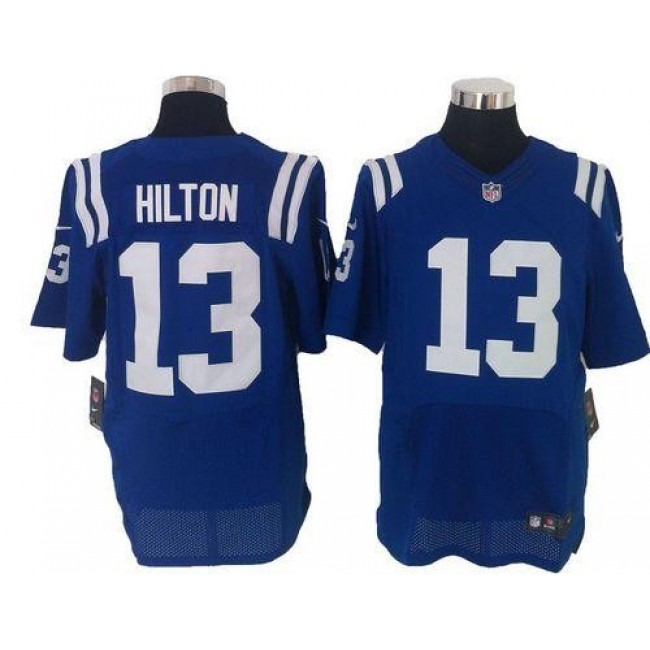 Nike Colts #13 T.Y. Hilton Royal Blue Team Color Men's Stitched NFL Elite Jersey