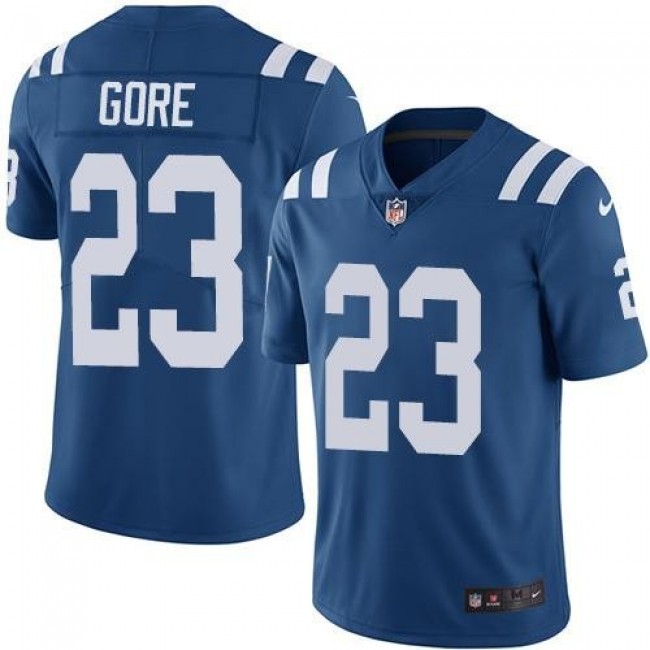 Indianapolis Colts #23 Frank Gore Royal Blue Team Color Youth Stitched NFL Vapor Untouchable Limited Jersey