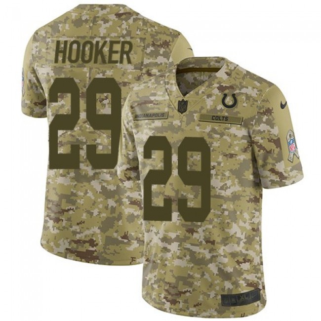 Nike Colts #29 Malik Hooker Camo Men's Stitched NFL Limited 2018 Salute To Service Jersey