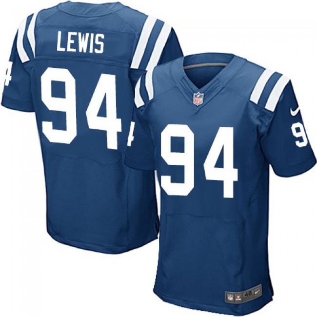 Nike Colts #94 Tyquan Lewis Royal Blue Team Color Men's Stitched NFL Elite Jersey