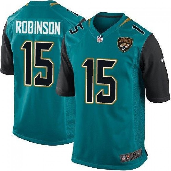 Jacksonville Jaguars #15 Allen Robinson Teal Green Team Color Youth Stitched NFL Elite Jersey