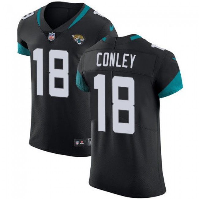 Nike Jaguars #18 Chris Conley Black Team Color Men's Stitched NFL Vapor Untouchable Elite Jersey