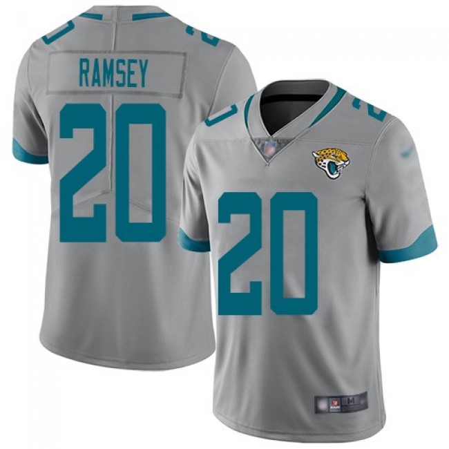 Nike Jaguars #20 Jalen Ramsey Silver Men's Stitched NFL Limited Inverted Legend Jersey