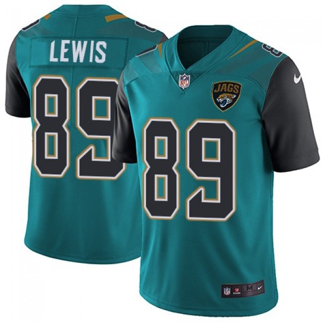Jacksonville Jaguars #89 Marcedes Lewis Teal Green Team Color Youth Stitched NFL Vapor Untouchable Limited Jersey