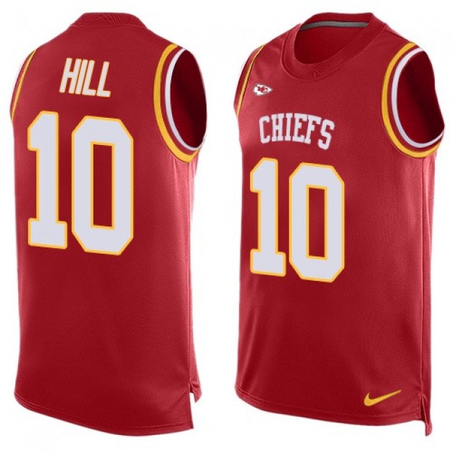 Nike Chiefs #10 Tyreek Hill Red Team Color Men's Stitched NFL Limited Tank Top Jersey