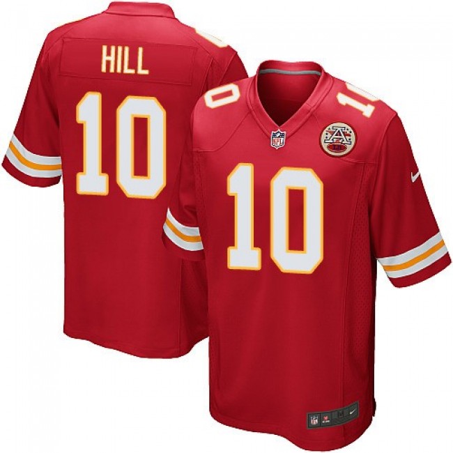 Kansas City Chiefs #10 Tyreek Hill Red Team Color Youth Stitched NFL Elite Jersey
