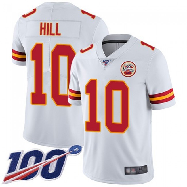 Nike Chiefs #10 Tyreek Hill White Men's Stitched NFL 100th Season Vapor Limited Jersey