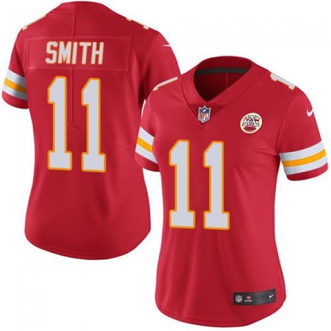 Women's Chiefs #11 Alex Smith Red Team Color Stitched NFL Vapor Untouchable Limited Jersey