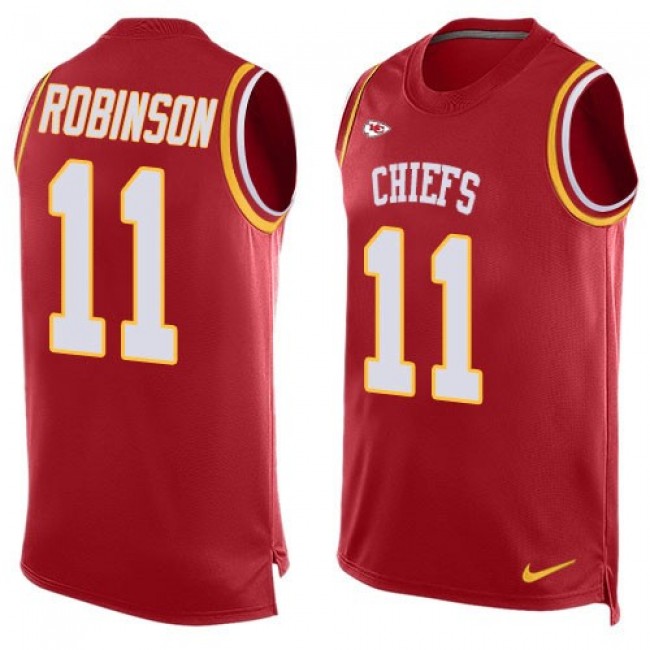 Nike Chiefs #11 Demarcus Robinson Red Team Color Men's Stitched NFL Limited Tank Top Jersey