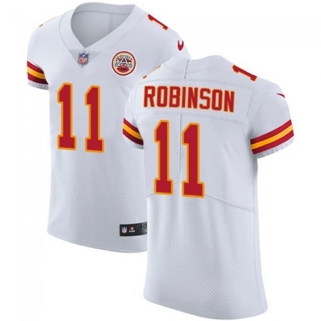 Nike Chiefs #11 Demarcus Robinson White Men's Stitched NFL Vapor Untouchable Elite Jersey