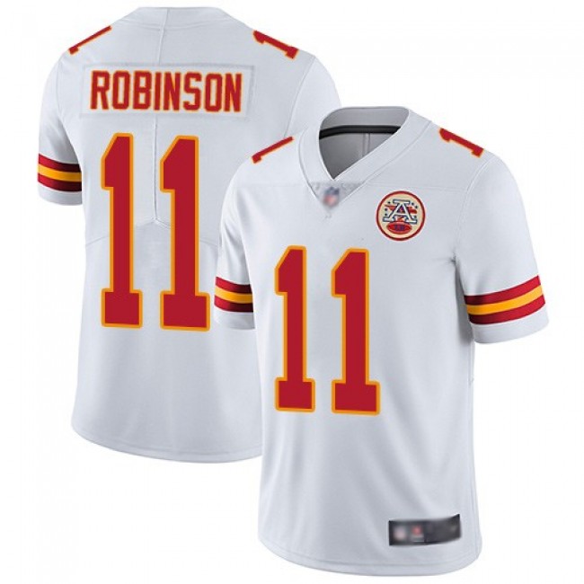 Nike Chiefs #11 Demarcus Robinson White Men's Stitched NFL Vapor Untouchable Limited Jersey
