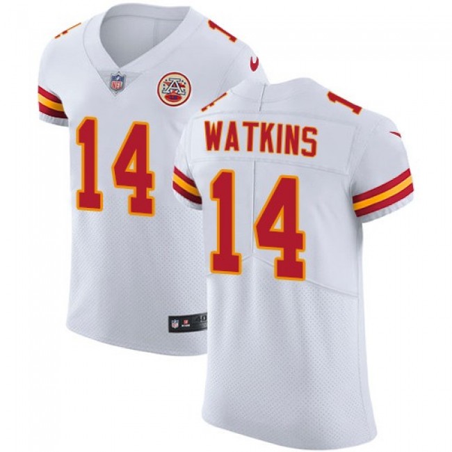 Nike Chiefs #14 Sammy Watkins White Men's Stitched NFL Vapor Untouchable Elite Jersey