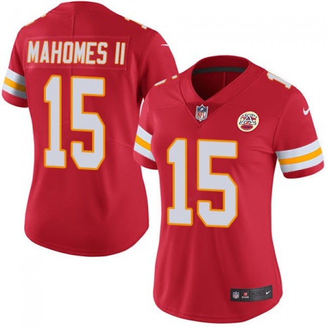 Women's Chiefs #15 Patrick Mahomes II Red Team Color Stitched NFL Vapor Untouchable Limited Jersey