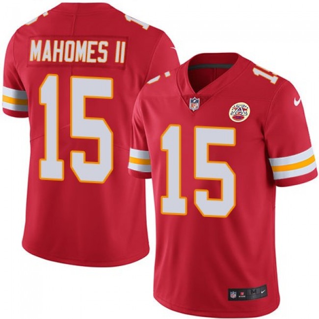 Kansas City Chiefs #15 Patrick Mahomes II Red Team Color Youth Stitched NFL Vapor Untouchable Limited Jersey